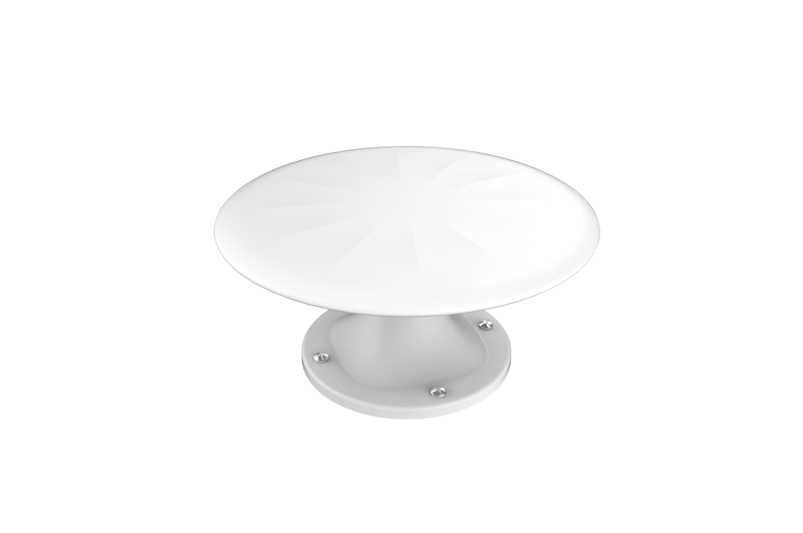 Antena TV Exterior HD 4K para Smart TV – Antena TDT de Largo Alcance con Recepción 360°, Cable Coaxial de 10 m, Fácil Instalación en Tejado, Pared o Terraza (Blanco1)