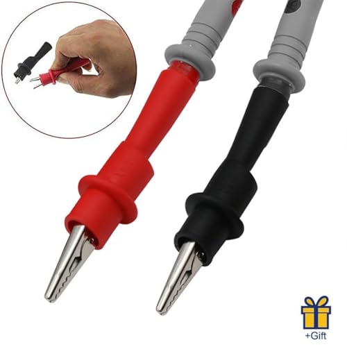 Image of Replacemen Push-on Alligator Clips for Multimeter Test Lead (8 PCS)