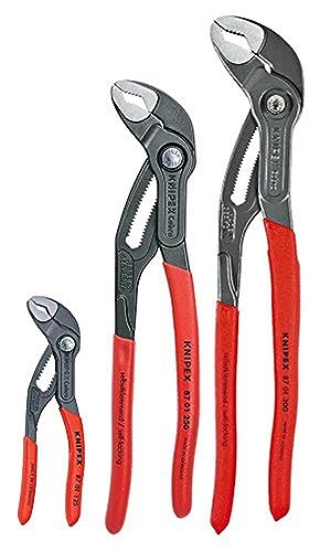 Knipex Tools 9 K 00 80 122 uns Cobra Zangen Werkzeug-Set mit Keeper Beutel (3 Stück)