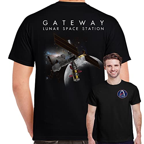 NASA Gateway Lunar Orbit Space Station Double Sided Adult Shirt