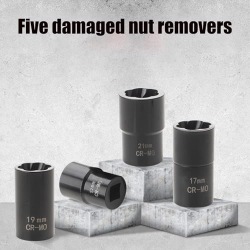 Extracteur d'écrous endommagés à empreinte hélicoïdale avec boîte de rangement rigide - 6
