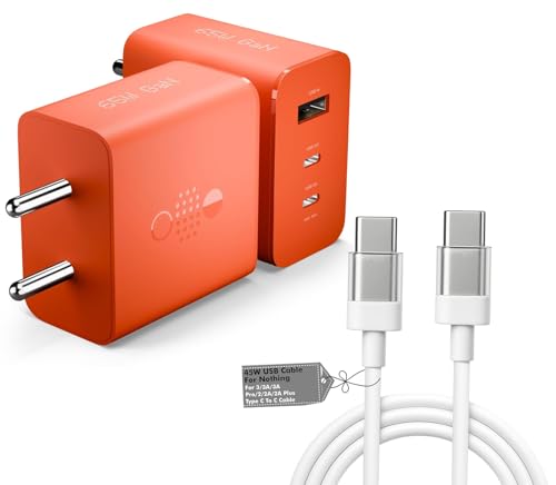 Image of Original Fast Charging | PPS + PD 3.0 Adapter Type-C Compatible with CMF 1, 2 Pro, NTG Phone 3a Pro /3a, Phone 2A /2A Plus /1, Google Pixel, iPhone 16, iPhone 15 Pro