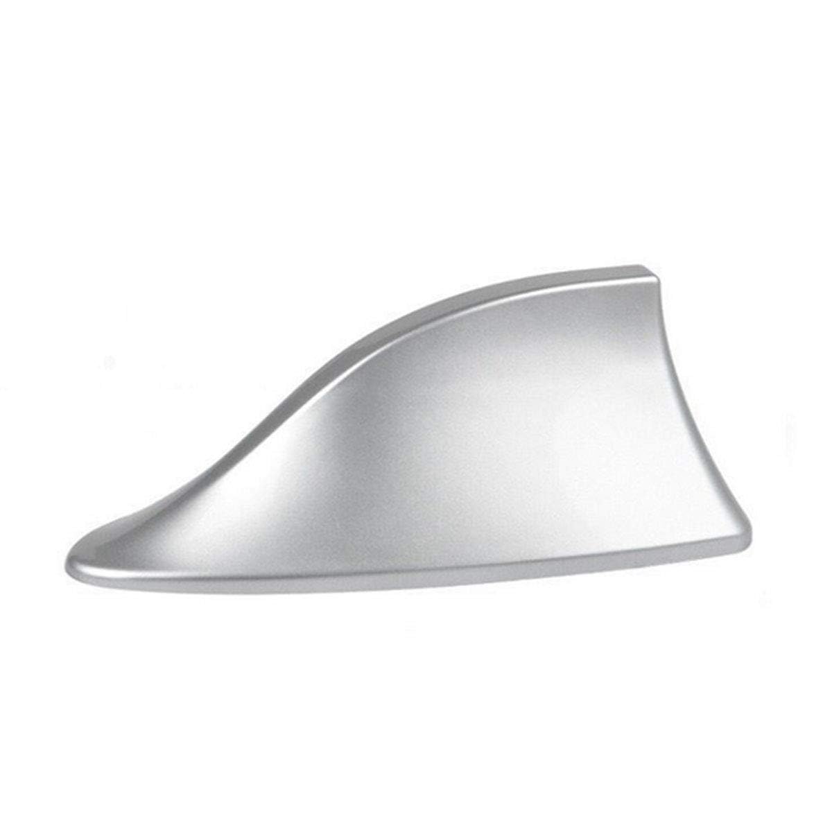 WANJUNSHANGMAOYOUXIAN Car Shark Fin for Seat MII 5-Türer KF1 I 2012-2019, Waterproof Signal Amplifier Antenna, Aerodynamic Decorative Roof Aerial, Gloss Exterior Styling, Silver