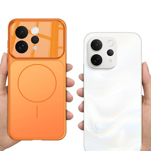 Image of BOUNCEBACK Shockproof Rubber + Glass Hybrid Back Case Cover Support Mag - Charge for Vivo V70 / Vivo V70 Elite - Silver