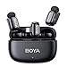 BOYA MINI 2 Mikrofon Handy, 48kHz/24Bit, 100m, 30h, USB-C Mini Mikrofon für iPhone 7-14 Serie, Kabelloses Lavalier-Mikrofon, Ansteckmikrofon für Vlogging, Streaming, YouTube, Interview