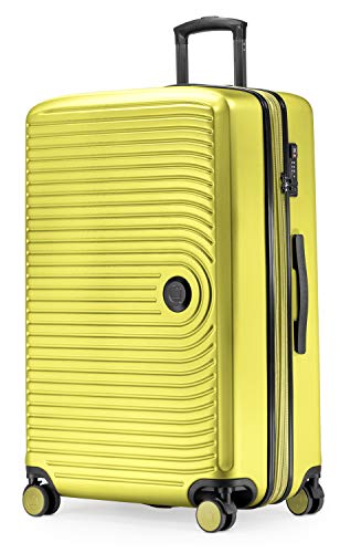 VALIGIA GRANDE CON RUOTE: Con le sue dimensioni di 77 x 50 x 30 cm, questo bagaglio sarà il compagno ideale per le vacanze in famiglia o per i viaggi intorno al mondo. SPAZIO PIÙ AMPIO: l'estensione da 8 cm consente dimensioni di 77 x 50 x 38 cm e una capacità di 130 litri. Valigia ideale per viaggi brevi di fine di settimana, viaggi in città o viaggi d'affari