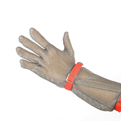 Guantes resistentes a los cortes de seguridad con eslabones metálicos chainmail