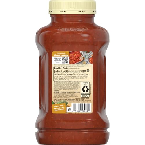 Image of Prego Three Cheese Pasta Sauce, 45 Oz Jar (Case of 6)