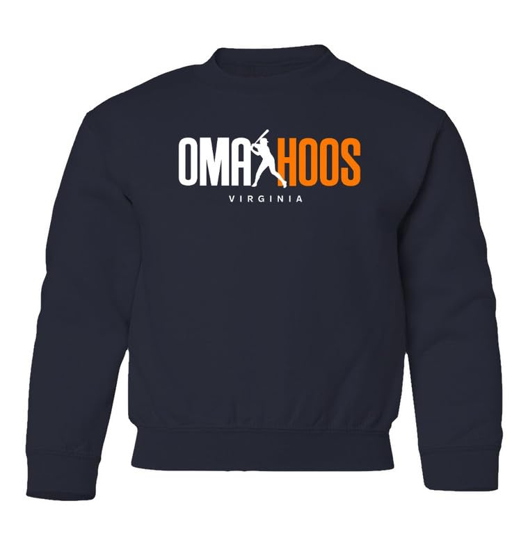 Virginia Baseball Fans Omahoos Inspired Youth Crewneck Sweatshirt