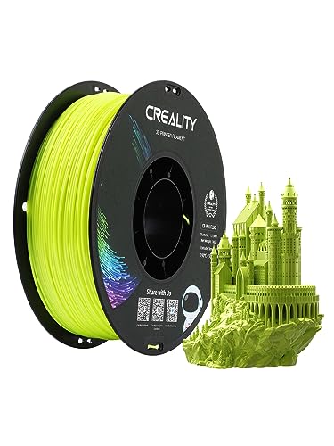 Image of Creality PLA Filament 1.75mm, 3D Printer Filament, 1.0kg (2.2lbs) Spool, No Warp Enhanced Toughness, Dimensional Accuracy ±0.03mm Printing Filament, for FDM 3D Printers (Fluorescent Yellow)