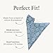 Save the Girls Tiny Tree Scarf Mask (Blue) – Adjustable Fashion Face Mask Neck Gaiter – Cute Face Mask Made of Cotton/Poly Blend, Balaclava Mask for Women – Womens Fashion Bandana