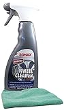 Sonax Full Effect Wheel Cleaner (16.9 oz) Bundle with Microfiber Cloth (2 Items)