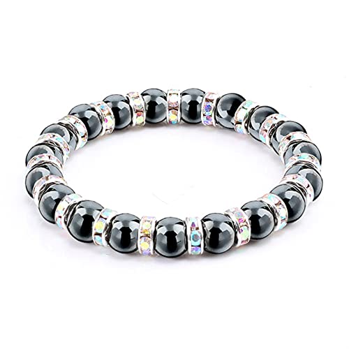 Bracelet perles hématite et perlé noir pour vos séances de yoga et prière