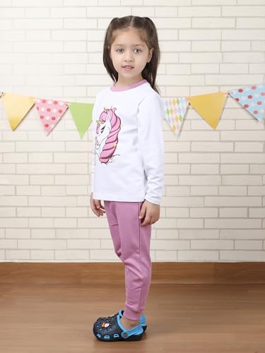 Image of POLKA TOTS 100% Cotton Co-Ord Joggers for Kids | Trendy Sweatshirt & Joggers Set | All Season Wear for Kids, Toddler & Newborn | Soft & Breathable Dress for Boys & Girls | from 6 Months to 8 Years
