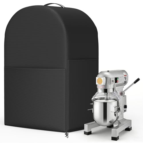COSHNIBI Commercial Food Mixer Cover,Fits for 15QT Food Mixer,420D Waterproof & Dustproof Commercial Stand-Mixer Cover with Pocket