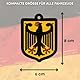 2er Set Auto Duftbaum Deutschland – Autoduft & Lufterfrischer Rückspiegel – Sandelholz Fruchtiger Duft – Bundesadler Design – Auto Duftanhänger gegen Gerüche