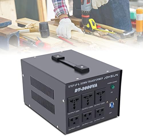 Step UP/Down Transformer 220v to 110v, 3000W Voltage Converter 220 to 110 120v to 240V Heavy Duty Power Transformer Automatic Voltage Regulator Stabilizer Circuit Breaker Protection