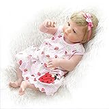 reborn victoria  56 Cm Reborn Muñeco De 23 Pulgadas Reborn Baby Girl Blonde Hair Recién Nacido Victoria Cuerpo Completo Baño De Silicona Juguete Suave Real Toque Impermeable
