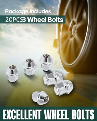 Image of SCITOO M12x1.5 Lug Nuts 1.26 inch Length for Lincoln Wheel Lug Bolts
