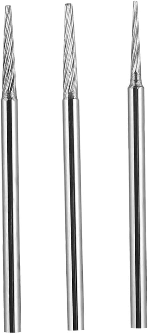 3pcs Buddha Bead Polishing Shafts Tungsten Steel Fixed Rod for Bur Carbide Tip Needle