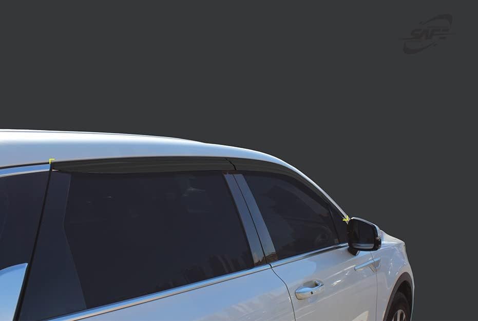Smoke Black Side Wind Deflectors Window Vent Visors Compatible with 2021 2022 KIA Sorento