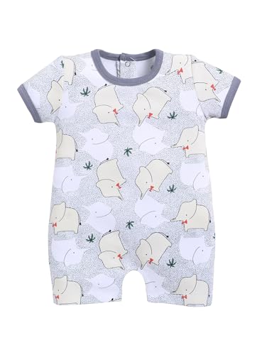 Image of BABYGO Baby Half Sleeve Rompers 100% Cotton for New Born Baby|Daily Suits for Baby Boys & Girls| 0-3M| 3-6M|6-9M|Onesies| Infant Clothes | Pack of 1