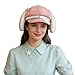 JIAHG Sweet Puppy Ears Beret Hat Cute Bunny Animal Ear Lolita Cabbie Cap Adjustable French Painter Y2K Fashion Beanie Cap for Women Halloween Cosplay Costume Accessories