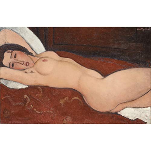 Peinture à l'huile faite main de Modigliani sur toile d'art unique