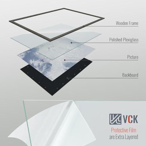 Image of VCK 20x30 Poster Frames 3 Pack, Gray Wood Picture Frame, Wall Display