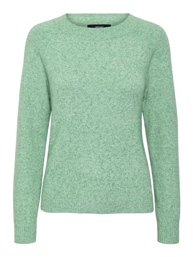 VERO MODA Vmdoffy LS O-Neck Blouse Ga Noos Jersey de Punto, Verde Vivo, S para Mujer