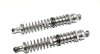 Axial 1/10 RBX10 Ryft 4WD Rock Bouncer AXI03005 Upgrade Parts Aluminum Front Spring Dampers (130mm) - 2Pc Set Silver
