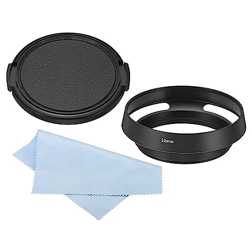 PATIKIL Parasoleil D'Objectif Pour Appareil Photo De 52 Mm