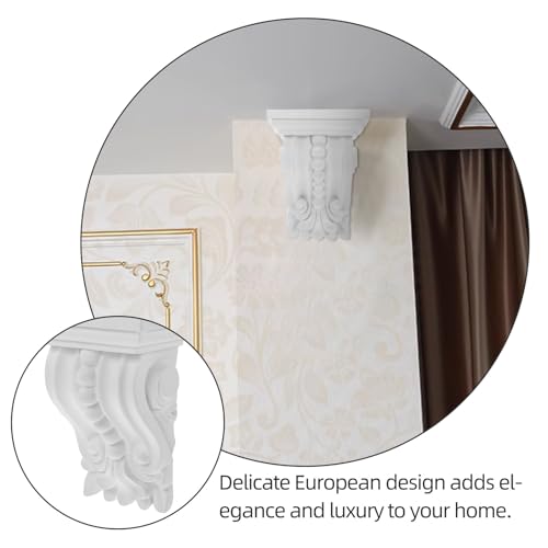 Applique sculptée en polyuréthane blanche Zerodeko 11,5 cm - 4