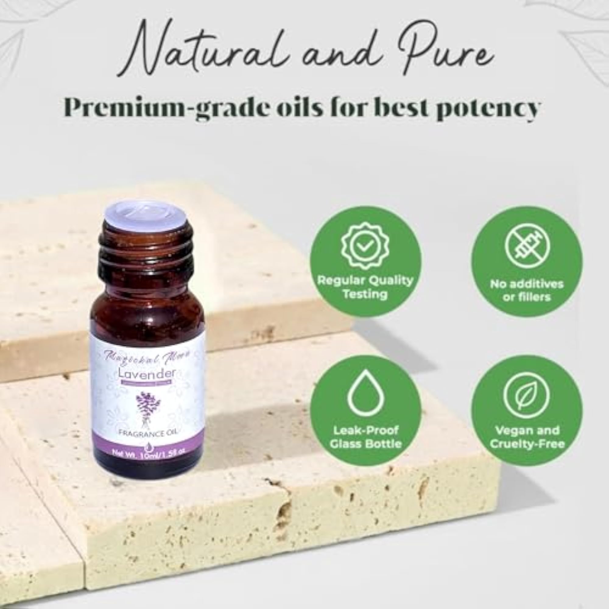 Fragrance Oils Set, 6 Bottles, Natural Aromatherapy