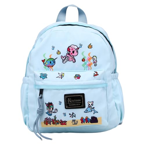 Tokidoki Mini mochila feminina, Azul