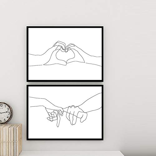 Affiche minimaliste impression sur toile salon décor 40x50cm KEBIA - 2