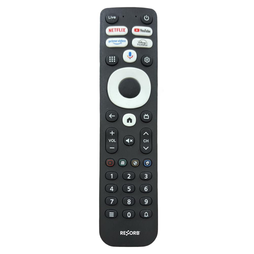 Compatible Remote for Airtel Xstream IPTV Set Top Box | Replacement Control with Netflix YouTube Prime Hotkeys | Suitable for Xstream OTT TV Box Black (AX-2)-image-11