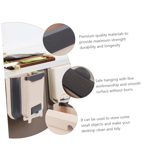 Contenedor compacto colgante de basura para cocina miniatura 6