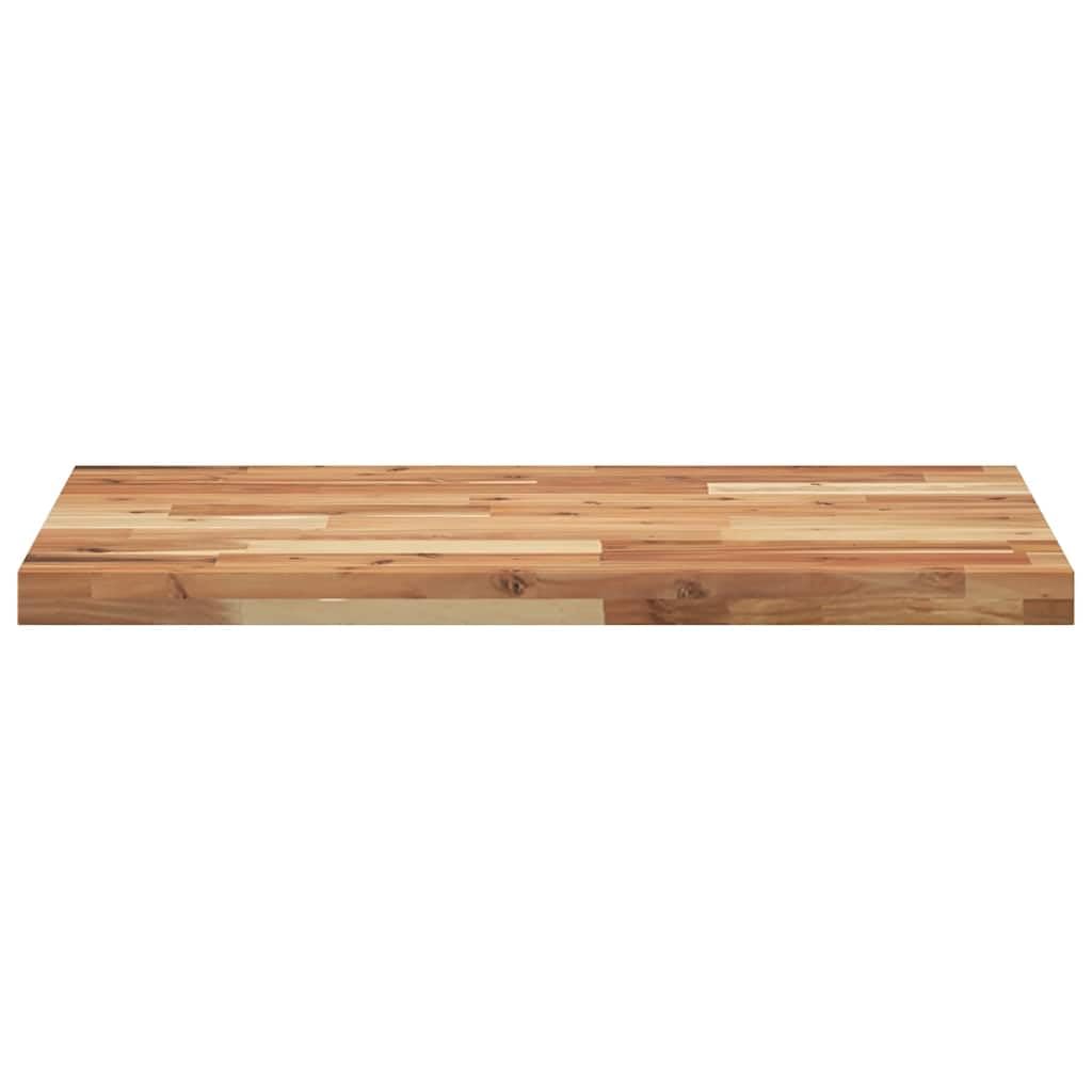 Mangloder Schreibtischplatte aus Akazien-Massivholz mit Ölbeschichtung 120 x 50 x 4 cm, rechteckig, als Schreibtischzubehör für Tischgestell, kabelkanal und homeoffice Arbeitsplatz