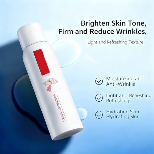 ZQDXSYN Lingzhi Anti-wrinkle Rejuvenating Water, Ganoderma Lucidum Anti-wrinkle Rejuvenating Serum, Face Serum Spray Rejuvenating Water, Hydrate & Moisturize, Firms Skin (3PCS)