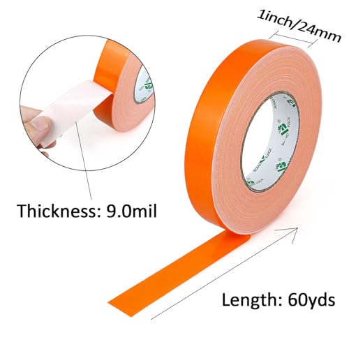 Image of BOMEI PACK Green Duct Tape 1inch, Heavy Duty Strong Waterproof Industrial Color Duct Tape 9.0mil x 60yds for Packing and Repairing