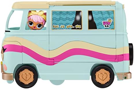 L.O.L. Surprise! 580645EUC 5-in-1 Grill & Groove Camper-Transforming Playset with Multiple, Kitchen, Stage, & More-Fully Furnished-Fits LOL Surprise Dolls & Pets-Collectable-for Kids Age 4+