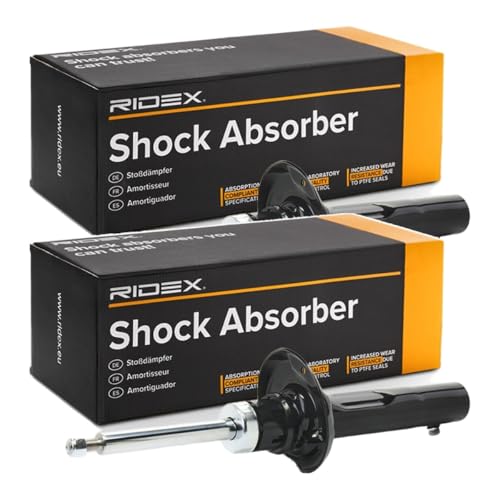 RIDEX 2x Amortisseur Jambe de suspension Pression de gaz Essieu avant Kit amortisseur pour VW Golf VI 3/5 portes (5K1) 854S19296
