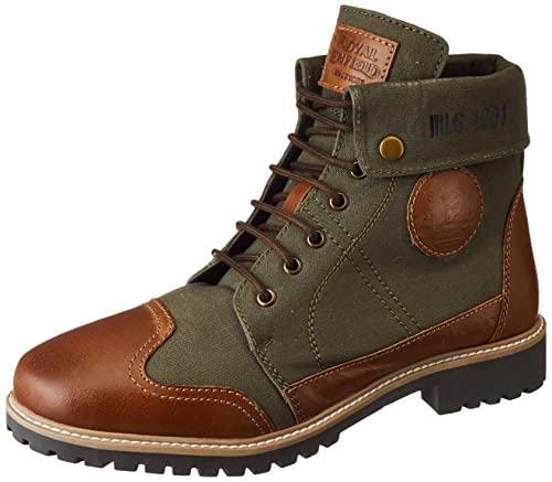 Royal Enfield Mens Kargil Boots Olive Shoes-Uk 10 (Rlcsoa220353)