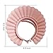 HOOYEE Safe Shampoo Shower Bathing Protection Bath Cap Soft Adjustable Visor Hat for Toddler, Baby, Kids, Children … (Pink Lotus)