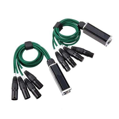 1 Paio di Extender Ethernet da 4 Canali e 3 Pin A Ethercon RJ45 di Segnale di Rete DMX512 1 +1 Femmina