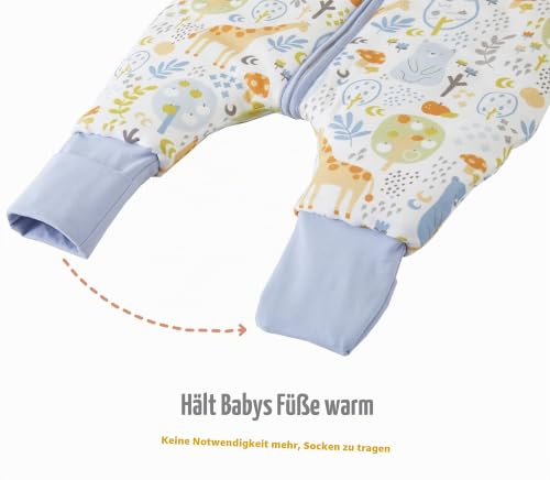 Chilsuessy Baby Schlafsack mit Füßen 3.5 Tog Kinder Winter Schlafsack Soft Baumwolle Baby Schlafsack mit Beinen für Jungen und Mädchen… – Ansicht 3