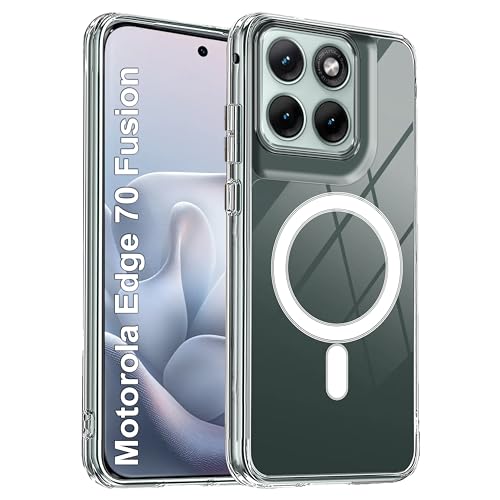 Image of Zapcase Back Case Cover for Motorola Edge 70 Fusion | Compatible for Motorola Edge 70 Fusion Back Cover | Compatible with MagSafe | Scratch-Resistant Back Cover | Clear