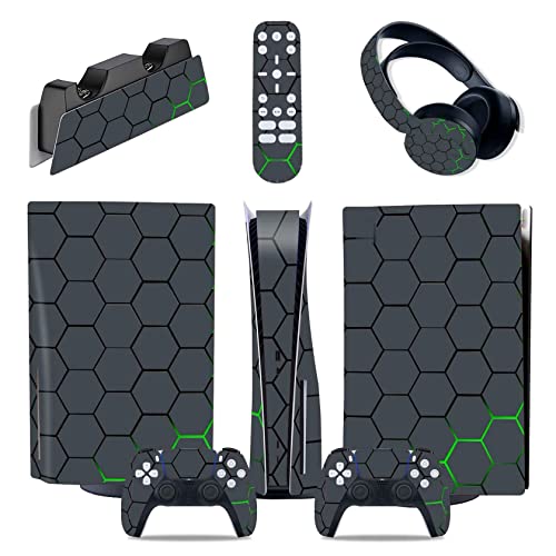 �ی� PS5�{�� �f�B�X�N�Ł��f�W�^���ŗp �X�e�b�J�[ �r�j�[���f�J�[�� �J�o�[ Ps5�{�� �R���g���[���[���[�d�X�^���h���w�b�h�Z�b�g�����f�B�A �����[�g�p 41520 �C�A�Ȃ��A�c�����Ȃ�(Disc Version)