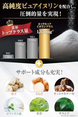 ルックルック イヌリンプラス 186粒